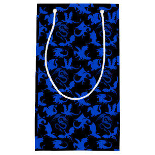 Drakenpatroon 02 blue.bwx4 Black Klein Cadeauzakje