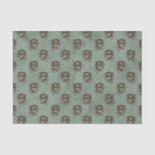  Drakenpatroon Tissuepapier (Voorkant)