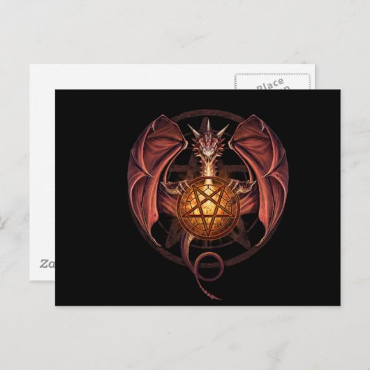 Drakenpentagram Briefkaart (Voorkant / Achterkant)