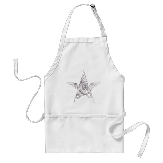 Drakenpentagram Standaard Schort (Voorkant)