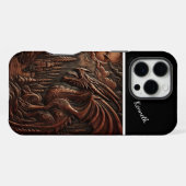 Drakenpiek bij schemering iPhone hoesje (Achterkant horizontaal)