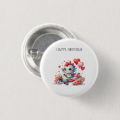 Drakenpiloot Verjaardag Ronde Button 3,2 Cm (Voorkant /achterkant)