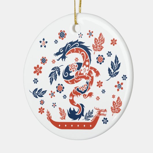 Drakenplanraceontwerp Keramisch Ornament (Links)