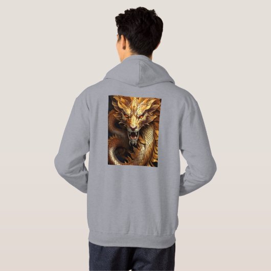 Drakenprint Hoodie (Achterkant volledig)