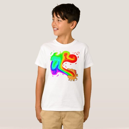 drakenregenboog t-shirt (Voorkant volledig)