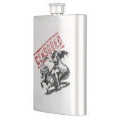 Drakenrijder Pin-Up Fles Flacon (Links)