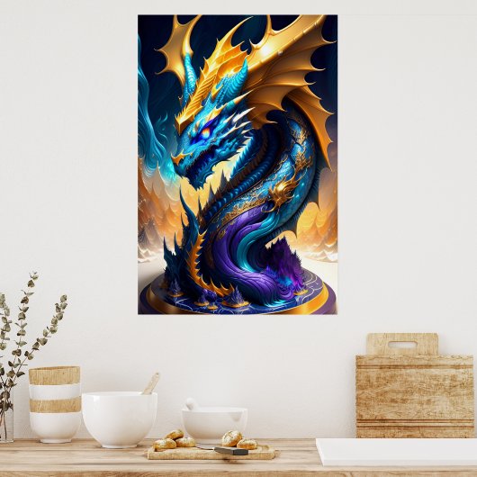 Drakenrijk 1 poster (Keuken)