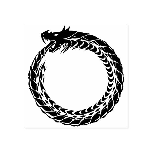 drakenringstempel rubberstempel (Afrduk)