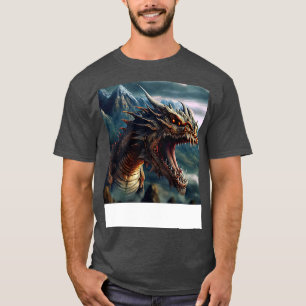 Drakenrood ogen scherpe tanden t-shirt