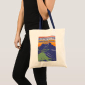 Drakensberg Zuid-Afrika Lesotho Travel Art Retro Tote Bag (Voorkant (product))