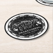 Drakensberg - Zuid-Afrika Ronde Kartonnen Onderzetter (Gebogen)