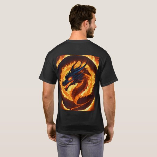 drakenschade t-shirt (Achterkant volledig)