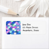 "Drakenschalen" — blauw, orchidee en lavender Etiket (Insitu)