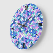 "Drakenschalen" — blauw, orchidee en lavender Grote Klok (Hoek)