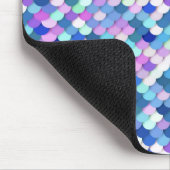 "Drakenschalen" — blauw, orchidee en lavender Muismat (Hoek)