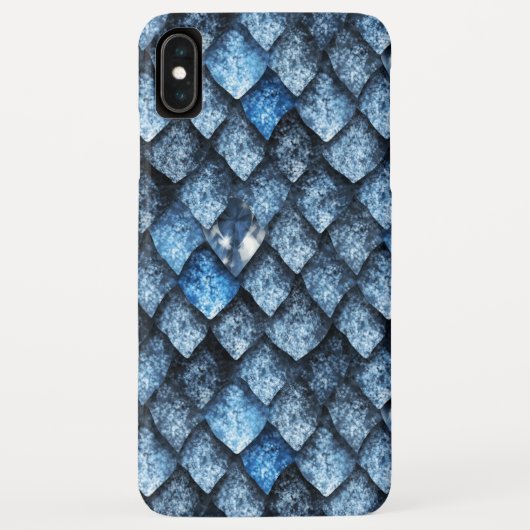 Drakenschalen/blauwe edelstenen Case-Mate iPhone case (Achterkant)