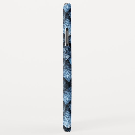 Drakenschalen/blauwe edelstenen Case-Mate iPhone case (Achterkant/rechts)