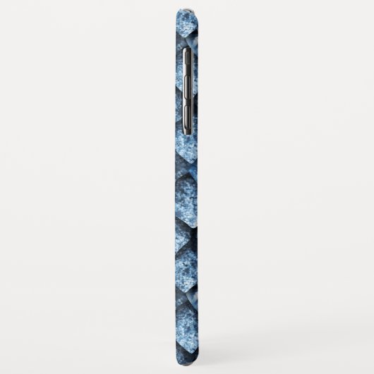 Drakenschalen/blauwe edelstenen Case-Mate iPhone case (Achterkant/links)