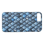 Drakenschalen/blauwe edelstenen Case-Mate iPhone case (Achterkant (Horizontaal))