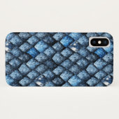Drakenschalen/blauwe edelstenen Case-Mate iPhone case (Achterkant (horizontaal))