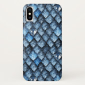 Drakenschalen/blauwe edelstenen Case-Mate iPhone case (Achterkant)