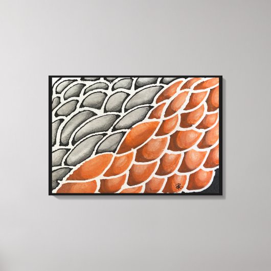 Drakenschalen Canvas Afdruk (Voorkant)