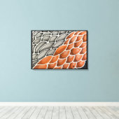 Drakenschalen Canvas Afdruk (Insitu (Houten vloer))