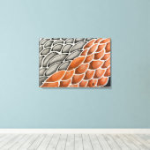 Drakenschalen Canvas Afdruk (Insitu (Houten vloer))