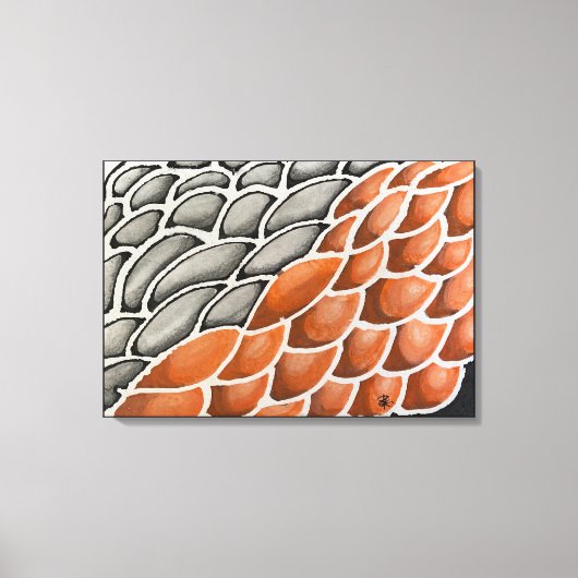 Drakenschalen Canvas Afdruk (Voorkant)