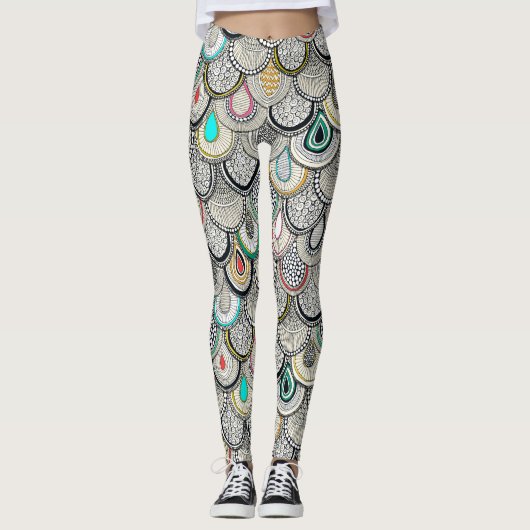 drakenschalen leggings (Voorkant)