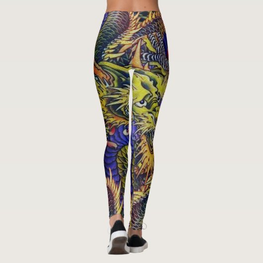 Drakenschalen Leggings (Achterkant)