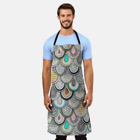 drakenschalen schort (Gedragen)