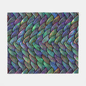 Drakenschalen Vibrant Shades1 Fleece Deken (Voorkant (Horizontaal))