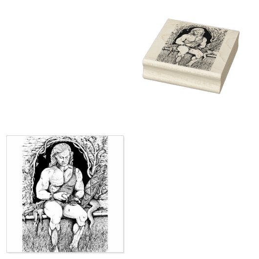 DRAKENSCHAT, KRIJGER, ZAK VAN GOUD, GROT, LAIR RUBBERSTEMPEL (Gestempeld)