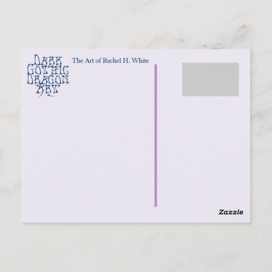 Drakenschatten Briefkaart (Achterkant)