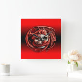 drakenschedel vierkante klok (Huis)