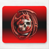 drakenschedelmousemat muismat (Voorkant)