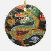 Drakenschilderij op het Koreaanse plafond van Sung Keramisch Ornament (Achterkant)