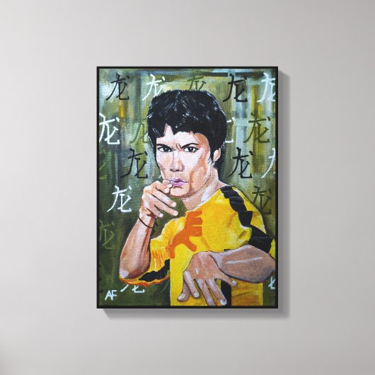 Drakenschilderij van Alfred Fox Canvas Afdruk (Voorkant)