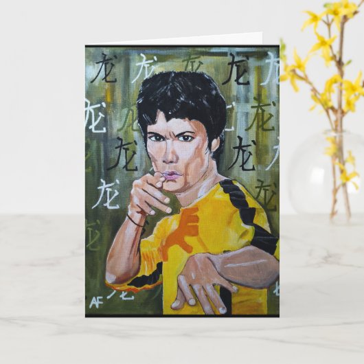 Drakenschilderij van Alfred Fox Kaart (Gele Bloem)