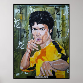 Drakenschilderij van Alfred Fox Poster