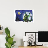 Drakenschilderkunst Poster (Thuiskantoor)