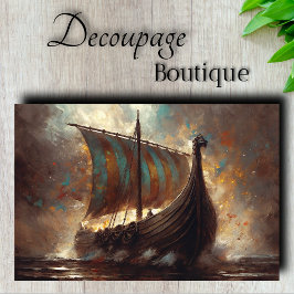 Drakenschip Reis Decoupage Tissuepapier