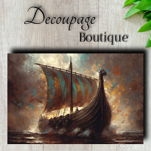 Drakenschip Reis Decoupage Tissuepapier