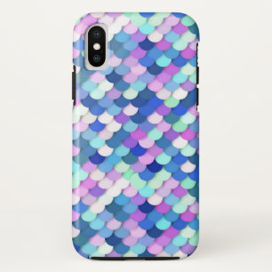 "Drakenschubben" - blauw, orchidee en lavendel Case-Mate iPhone Case