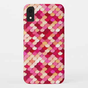 "Drakenschubben" - magenta, hete roze en perzik Case-Mate iPhone Case
