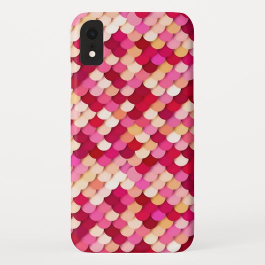 "Drakenschubben" - magenta, hete roze en perzik Case-Mate iPhone Case (Achterkant)