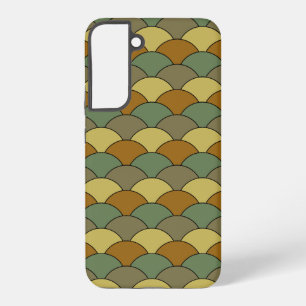 Drakenschubben, waaier, golven, Seigaiha, camoufla Samsung Galaxy Hoesje