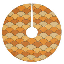 Drakenschubben, waaier, golven, Seigaiha, oranje