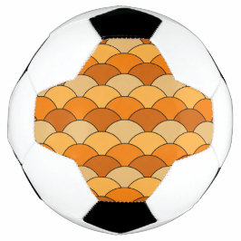 Drakenschubben, waaier, golven, Seigaiha, oranje Voetbal